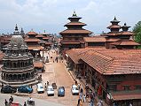 
Patan (1350m) is the second largest city in the Kathmandu Valley located on the south side of the Bagmati River, 5km southeast of Kathmandu. It is officially known as Lalitpur, the City Of Beauty. Patan’s Durbar Square is the heart of Patan and is filled with monuments, temples and statues, probably the best Newari architecture in Nepal. The square rose to prominence between 16C to 18C during the Malla period. On the right is the Patan’s Royal Palace.
